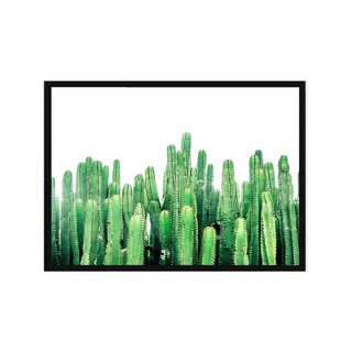 Marvel in Home 室內裝飾特色圖畫 風景畫 仙人掌森林 木框海報組, 黑色