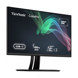 ViewSonic 優派 32型 IPS 4K 60Hz 電腦螢幕 HDR10/內建喇叭/100%sRGB/5ms 81.28cm, 32吋, VP3256-4K