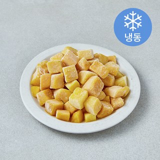 지엔씨푸드 싱싱 망고 다이스 (냉동), 1개, 1kg
