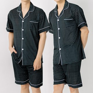 테라우드 남성용 냉감 쿨링 잠옷 상하의 세트 2p