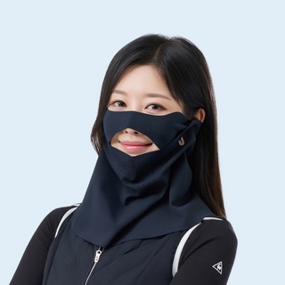 유투스포츠 ML11 FW 더블로 골프마스크, 블랙, 1개