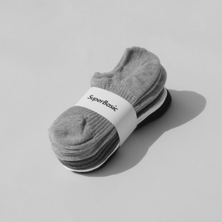 Superbasic 男性用羅紋隱形襪 10雙組 1250