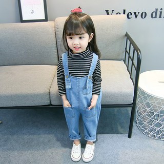 BEBENIZ 孩童口袋牛仔吊帶褲