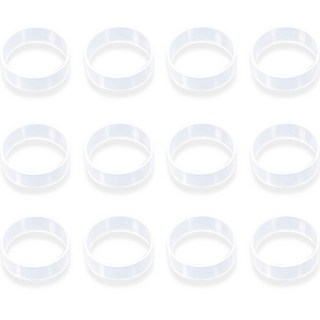 Space Shield 雙感應 Steam Deck 雙震動 XBOX 控制器 Pro 控制器 搖桿防磨損矽膠保護環, 單品, 透明, 12個