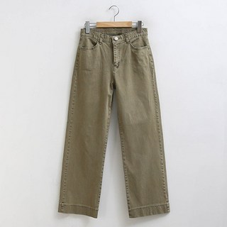 여성용 히든밴딩 스트레이트핏 쫀쫀 면스판 팬츠 #710501