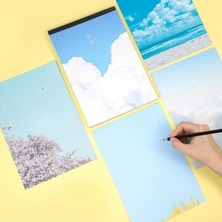 PINKFOOT 5000 感性便條式信紙 2入組, 混色, 2本