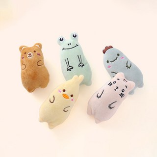 딩동펫 고양이 폭닥 동물 캣닢인형 5종, B, 1세트