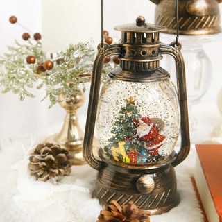 브리안 엔틱 원형 램프 오르골, 산타