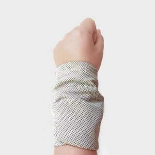 올웨일리 다용도 아웃도어 땀흡수 스포츠 손목타월 25 x 40 cm TSP2418, 그레이, 2개