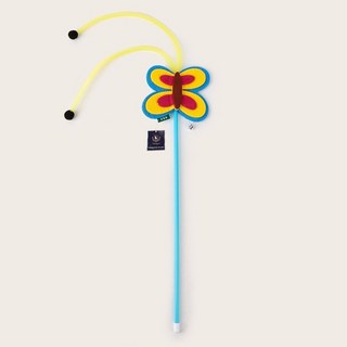 딩동펫 고양이 냠냠 수술 낚시대 장난감, 나비, 1개