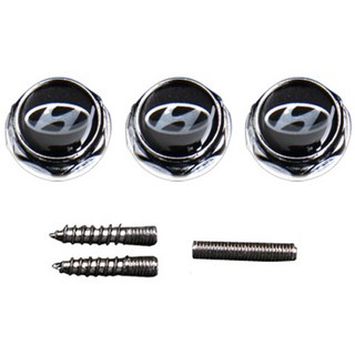 HYUNDAI 現代 汽車車牌螺栓套裝, 1套, 混和顏色