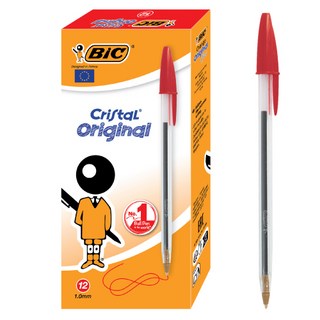 BIC 比克 Crystal原子筆 1mm, 1個, 紅色