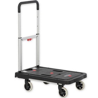 MAGNA CART 平台折疊式手推車 FF-S, 1個, 黑色 + 銀色