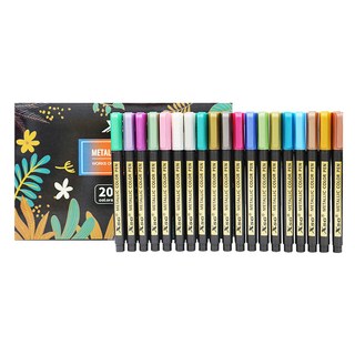 東亞PMS XJY 金屬色油漆筆, 20色, 1個