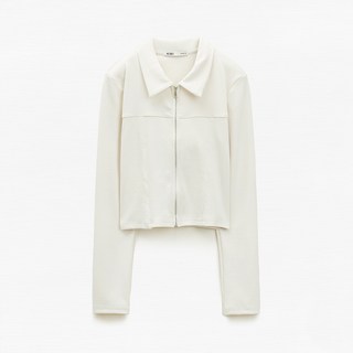 MIXXO 女款翻領拉鍊開襟衫