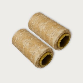 初學者適用編織蠟線 1mm*220m, 米色, 2個