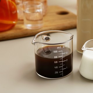 MAKA DMJ-10 耐熱玻璃盎司杯 100ml, 1個, 透明