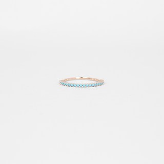 JUDY AND PAUL Ajour彩色水晶玫瑰金戒指