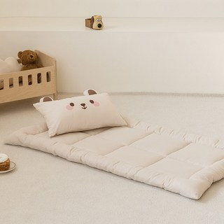 She's Home 四季超細纖維幼兒午睡墊, 米色