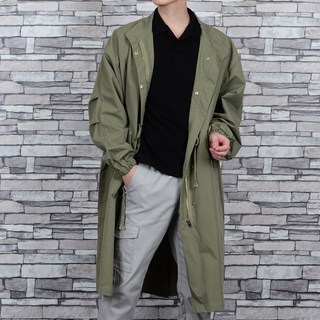 Townclo 輕量寬鬆版長版軍裝外套 G6102