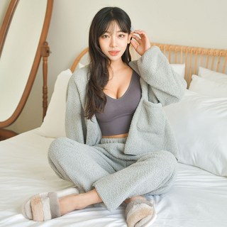 GLAM GONGGAM 女款Arongi長袖睡眠睡衣上下套裝