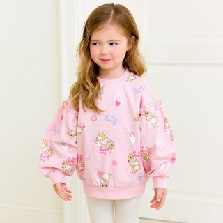 hejmini 女童迪士尼邦妮兔愛心大學T