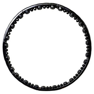 Naria 腰部美型系列 2.8公斤 加重型指壓呼拉圈, 2.8kg, 1個, 黑色