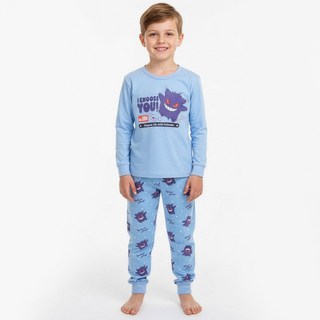 PremierFam 兒童款寶可夢蜜桃絨家居服套組