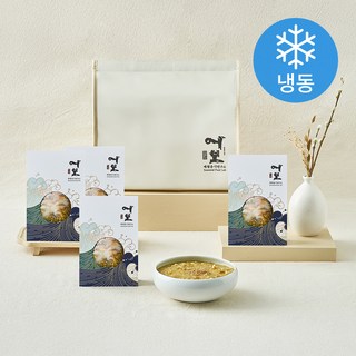 기장 연화리 가마솥 전복죽 선물세트 200g x 4개입 (냉동) + 쇼핑백, 1세트