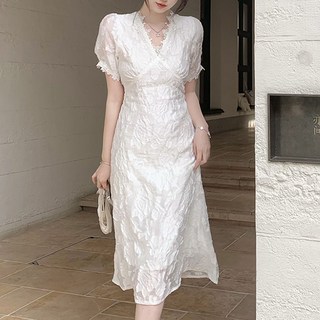 POPLARNC Cram 蕾絲洋裝 P24SMOPS041501, 白色