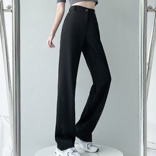 Goodif 女款正裝高腰直筒西裝褲
