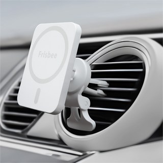 프리스비 맥세이프 차량용 무선 충전 거치대 MS01, 화이트
