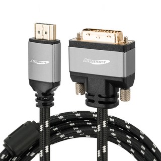 Anyport HDMI to DVI-D Ver 2.0 雙向金屬灰連接線 AP-DVIHDMI030M