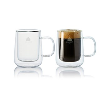 CASA MUUTTI 雙層玻璃雙壁濃縮咖啡杯 80ml, 2個, 透明