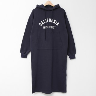 BONBONSTORY 加州刷毛連帽孕婦洋裝