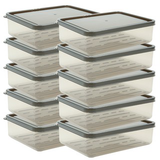 BETREE 軟質冷凍收納盒 600ml, 10個, 1組