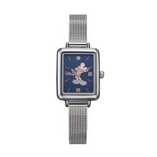 迪士尼 女性用 米奇角色 閃亮珍珠母貝錶盤 網眼錶帶 D11019MBL