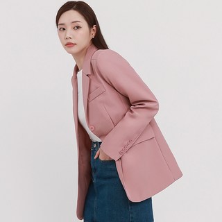 Elsso 女款經典單排雙扣修身西裝外套