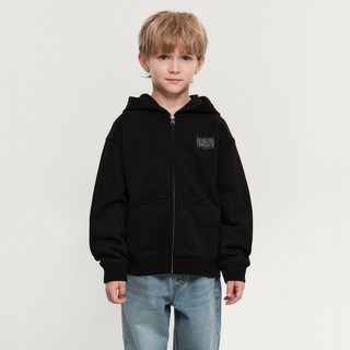 MaritheFrancoisGirbaud 兒童款BIG CLASSIC LOGO連帽拉鍊外套