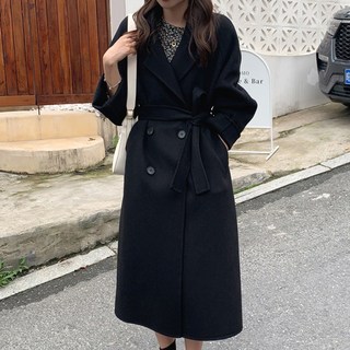 Tanize Carnell 雙鈕扣長袍羊毛長款大衣