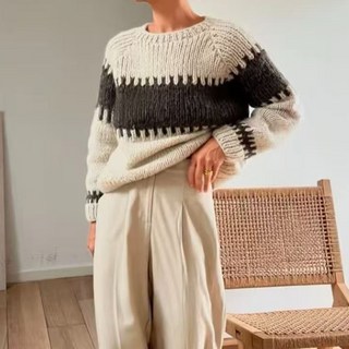 Paperments 女款 Harden 圓領厚磅針織毛衣 12575