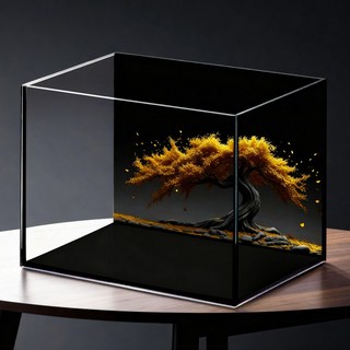 미미네아쿠아 황금빛나무 에디션 40 어항, 블랙, 1개