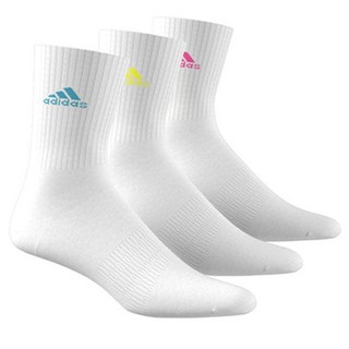 Adidas 緩震中筒襪 3雙入 IK0352, 白色, 1組