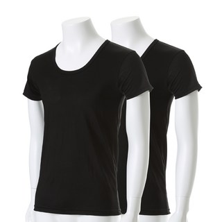 JISIP 男性人造絲彈性短袖內衣 2件組