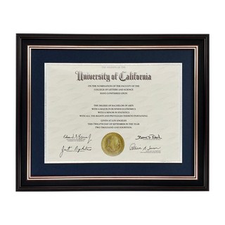 ONURIINC Gold One 證書相框, 07 海軍藍 + 銀色