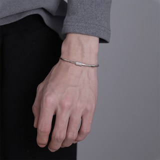 Buddhabest 男士 S925 鍍銀 蛇骨鏈 手鍊