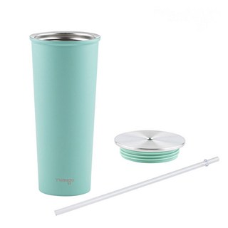 TWINgo 不鏽鋼吸管杯, 薄荷色, 750ml