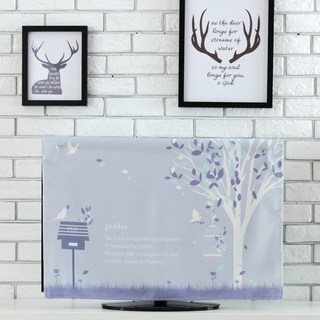 Allnine 北歐風格防塵電視罩, 銀色葉子