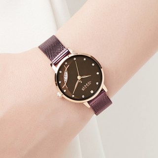 JULIUS 聚利時 女性金屬網眼錶帶手錶 JA-1179