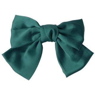 SOOSDA 高級絲綢緞面大蝴蝶結自動髮夾 366